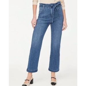 J.Crew FactoryPaper-Bag Jean In Cape Navy Wash